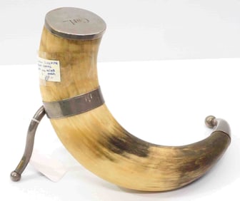 Mid 19th century German drinking horn