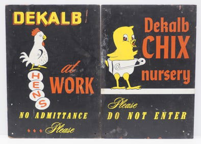 (2) DeKalb Chix signs