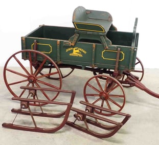 John Deere dealer give-away goat wagon