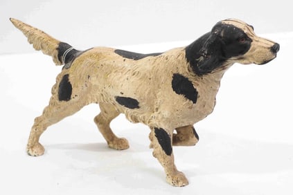 Cast iron Spaniel dog door stop