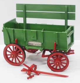 Custom John Deere double board box wagon