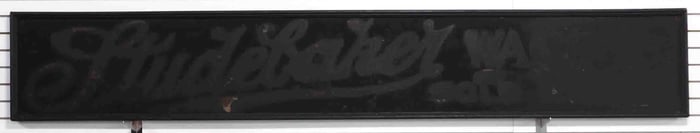 Studebaker Wagons Sold Here sign