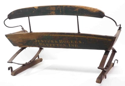 Justus & Rogers, Bluffton IN box wagon seat