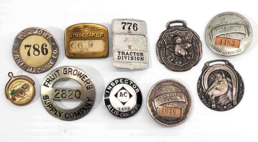 Employee badges and watch fobs