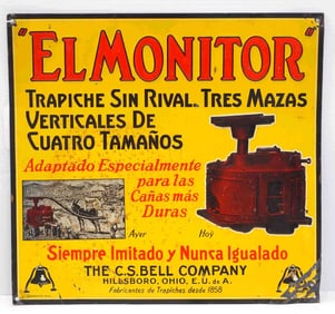 El Monitor, C.S. Bell Co. sign