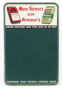 Armour's Fertilizers chalkboard sign