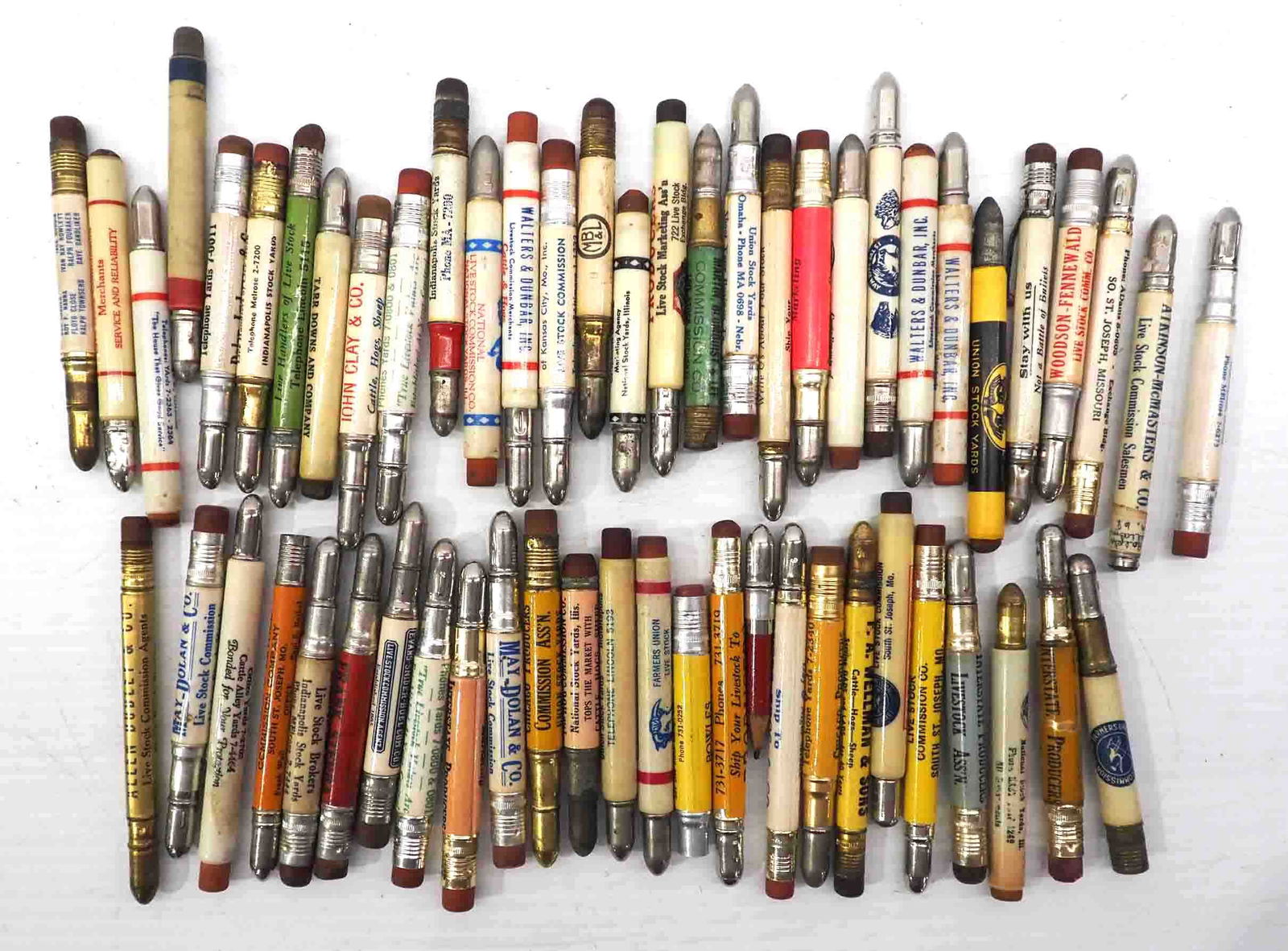 Approx. 50 livestock advertising bullet pencils (1 of 2)