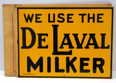 (2) We Use The DeLaval Milker signs