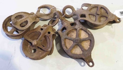 Assorted pulleys