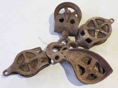 Assorted pulleys