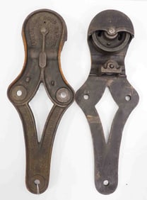 Pair of Allith Prouty A-06 barn door rollers