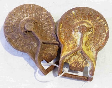 Pair of Sure Grip barn door rollers