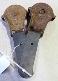 Pair of Myers Stayon barn door rollers