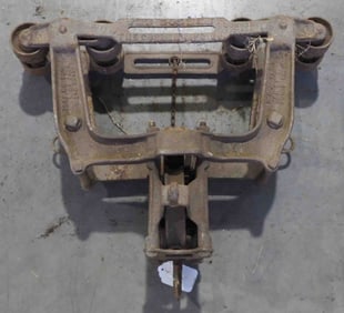 Goshen 8-wheel wood beam hay trolley