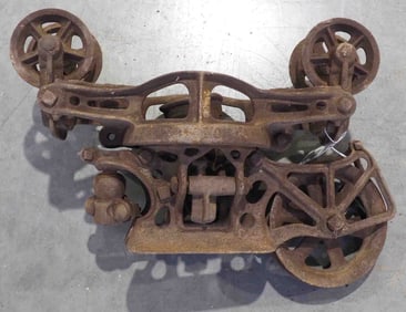 Whitman & Barnes 7" steel track hay trolley