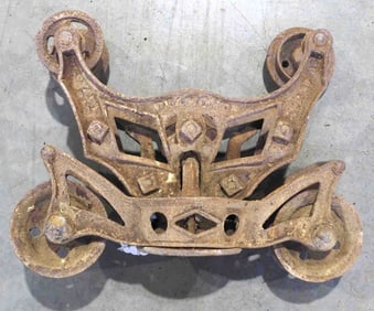 Whitman & Barnes "Diamond" 4" hay trolley