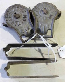 Pair of Myers Stayon barn door rollers