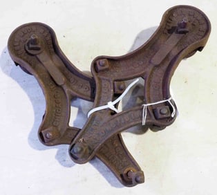 Pair of Allith Reliable No.2 barn door rollers