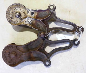 Pair of Richards-Wilcox barn door rollers