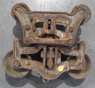 Louden Royal steel track hay trolley