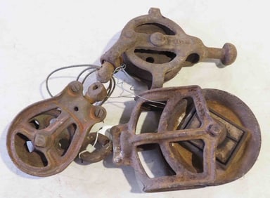 Assorted pulleys