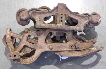 Louden Automatic steel track hay trolley