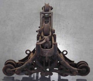 Ney Snouter "harp" steel track hay trolley