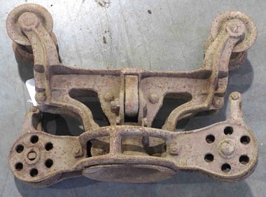 Milwaukee Leader steel track hay trolley