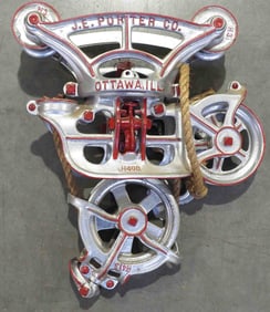 Porter 7" steel track "cable" hay trolley