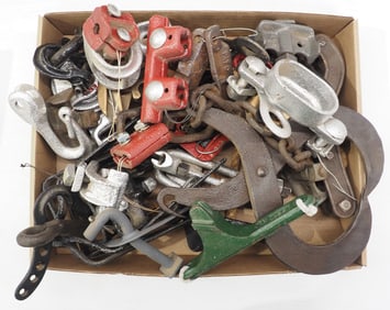 Box of knockers & misc