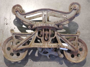 Strickler 7" steel track hay trolley