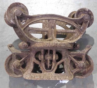 Strickler 4" steel track hay trolley