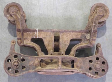 Milwaukee Leader steel track hay trolley