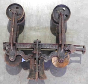 Browers wood beam hay trolley