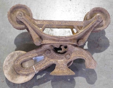 V.L. Ney steel track hay trolley