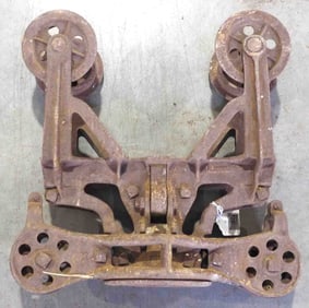 Moline wood beam hay trolley