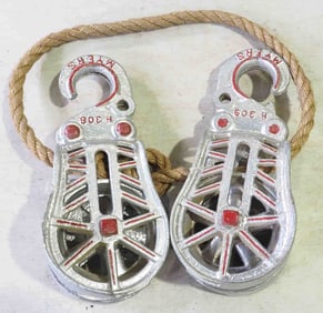Set of Myers sling pulleys