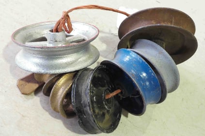 Assorted hay trolley sheaves