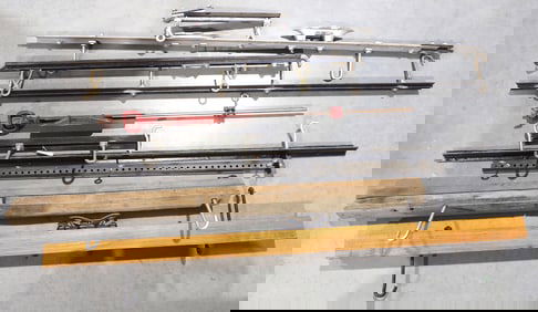 Assorted hay trolley track