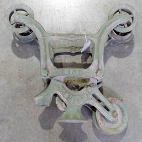 Ney King wood beam hay trolley