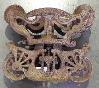 Porter Meadow King steel track hay trolley