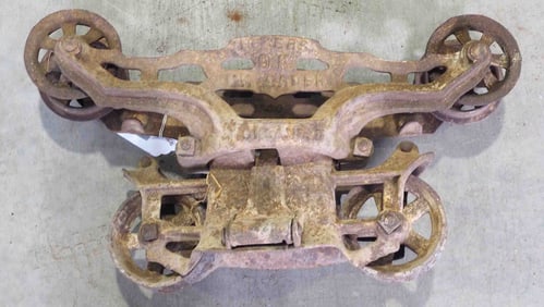 Myers 4" Unloader steel track hay trolley