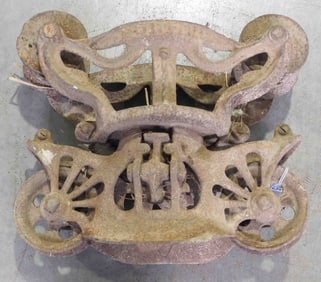 Porter Meadow King steel track hay trolley