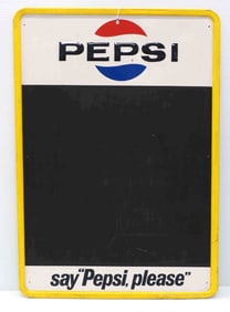 Pepsi 'Say Pepsi, please' chalkboard sign
