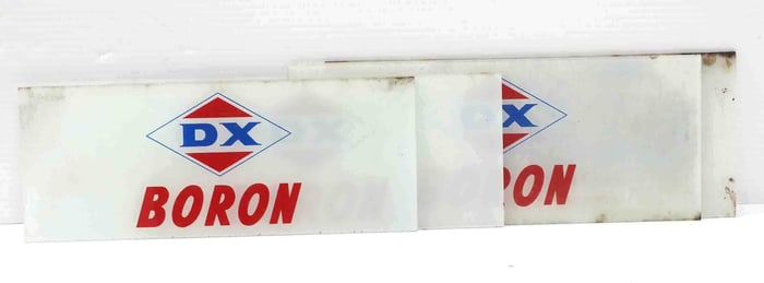 (4) Glass DX Boron gas pump panels
