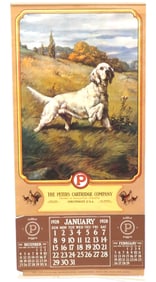 1928 Peters Cartidge Company calendar