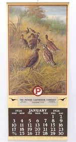 1926 Peters Cartidge Company calendar