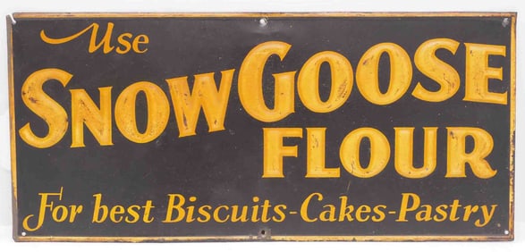 Use Snow Goose Flour sign