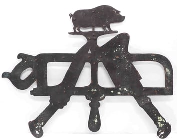 Sheet metal topper for a butcher rack