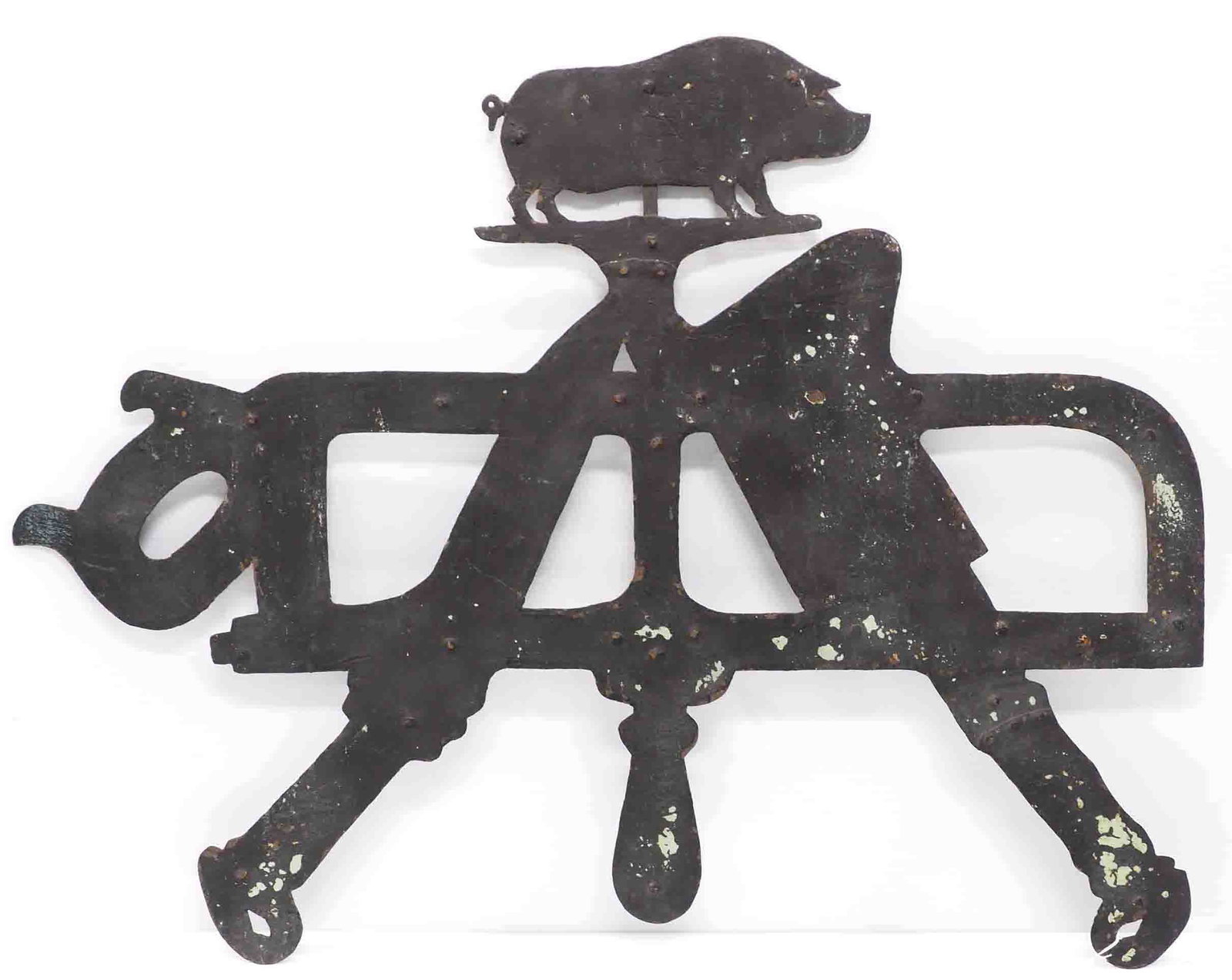 Sheet metal topper for a butcher rack (1 of 2)